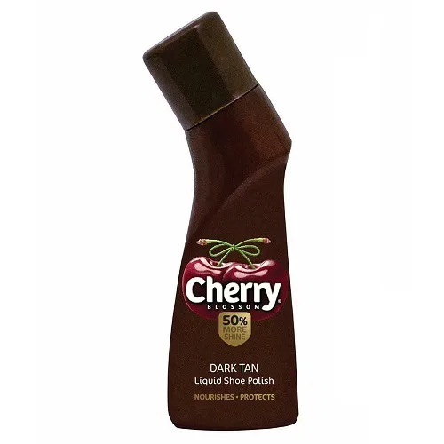 Cherry Blossom Dark Tan Liquid Shoe Polish