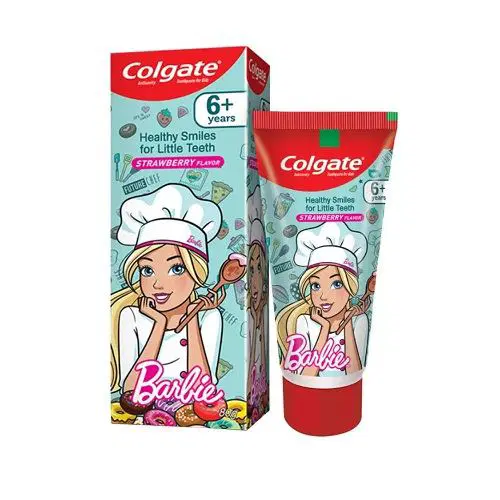 Colgate Kids Barbie Red Toothpaste 6 y+ Strawaberry Flavour