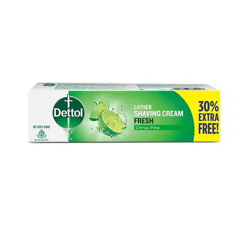 Dettol Lather Shaving Cream Fresh Citrus Pine