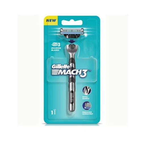 Gillette Mach 3 Shaving Razor (Handle + 1 Cartridge)