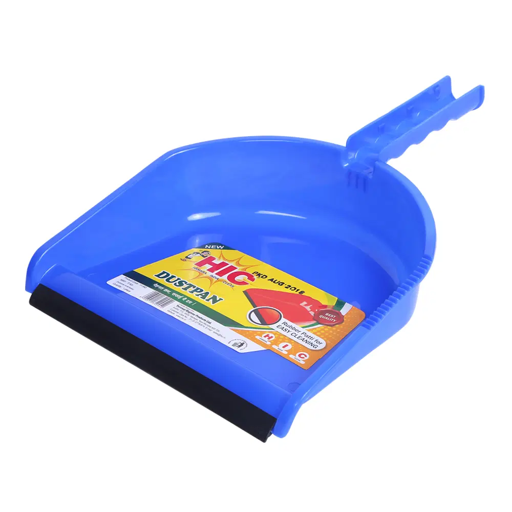 HIC Dust Pan, With Rubber Patti