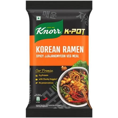 Knorr K-Pot Korean Ramen Spicy Jjajangmyeon Veg Meal