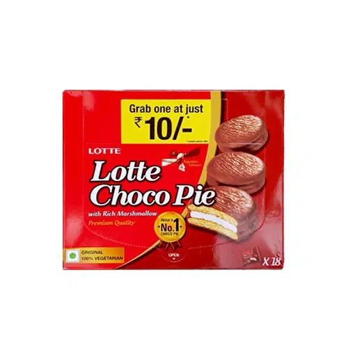 Lotte Choco Pie With Rich Marshmallow Box