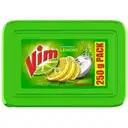 Vim Dishwash Bar Lemon Tub -250gm (FREE SCRUBBER WORTH ₹ 7) – image 1