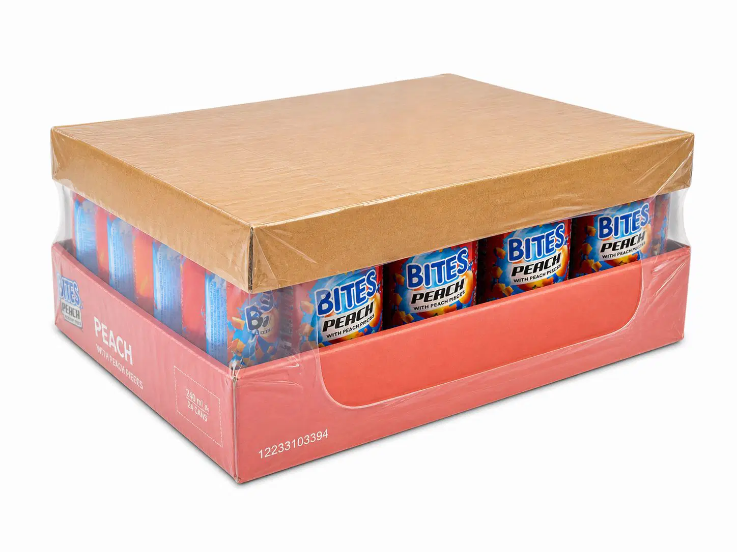 Real Bites Peach Juice, Crate Of 24 -240ml