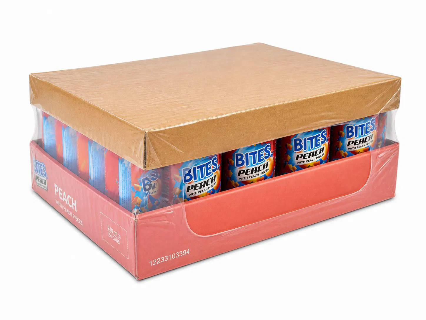 Real Bites Peach Juice, Crate Of 24 -240ml