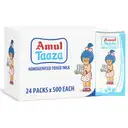 Amul Taaza Homogenised Toned Milk -500ml x 24 U – image 1