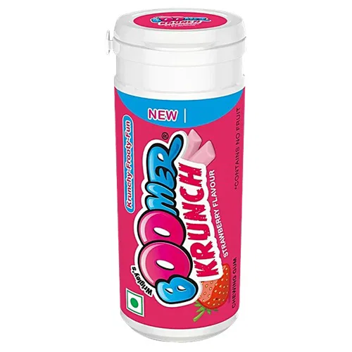 Wrigley's Boomer Krunch Strawberry Flavour 28.8gm