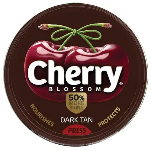 Cherry Blossom Wax Tin Brown