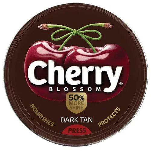 Cherry Blossom Wax Tin Brown