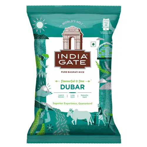 INDIA GATE Dubar Pure Basmati Rice 1kg