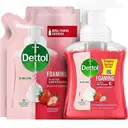 Dettol Foaming Handwash Pump, Strawberry (Free 200ml Refill) – image 2
