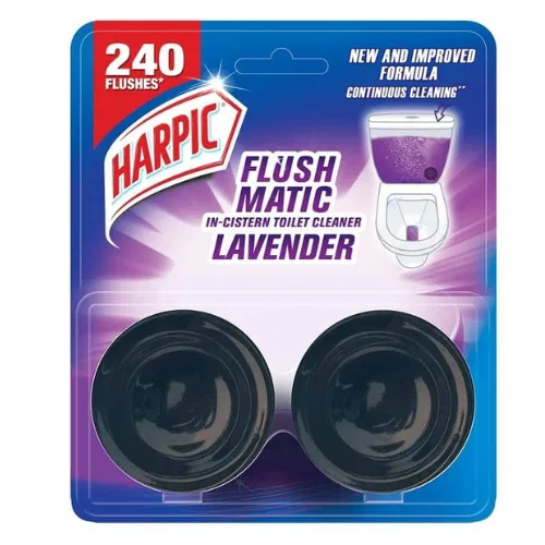 Harpic 100 gm - Lavender, Flushmatic In-Cistern Toilet Cleaner Blocks | Toilet Flush Cleaner Balls