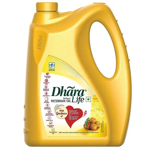 Dhara Rice Bran Refined Oil -5ltr