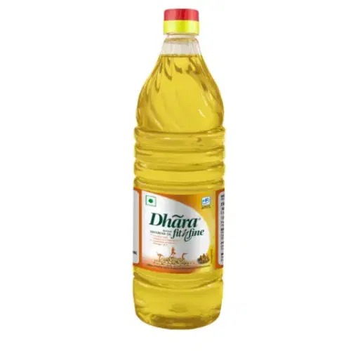 Dhara Refined Soyabean Oil, Bottle 1ltr
