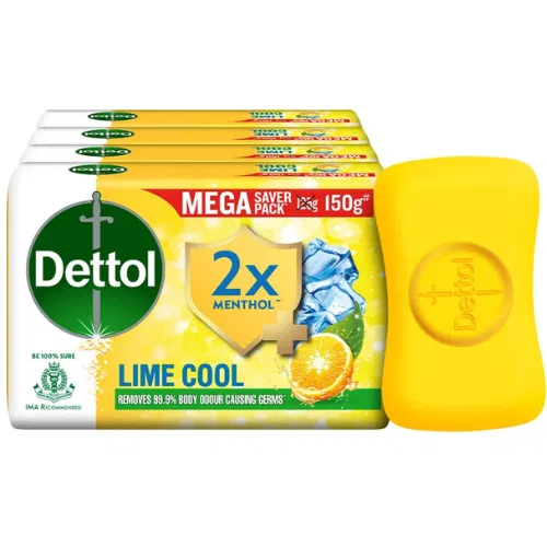 Dettol Lime cool with long lasting freshness  (4 x 150 g)