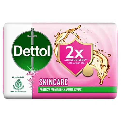 Dettol Skincare Moisturizing Beauty Bathing Soap Bar with Argan Oil, 100 g