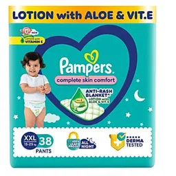Pampers Complete Skin Comfort Pants, Anti-Rash Blanket, Extra Extra Large Size (XXL) 38 Count, 12-25Kg – image 1