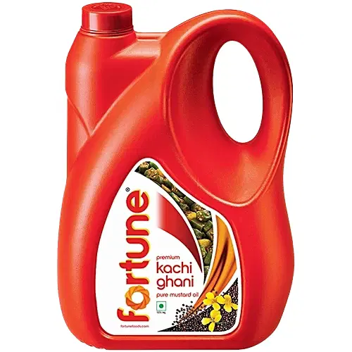 Fortune Premium Kachi Ghani Pure Mustard Oil, 5 L Jar