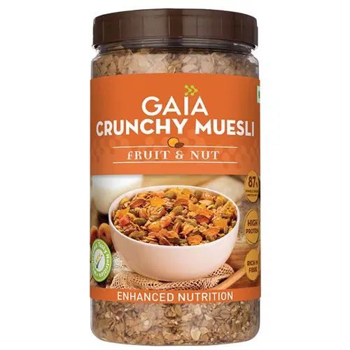 Gaia Crunchy Muesli fruit & Nut Jar 1kg