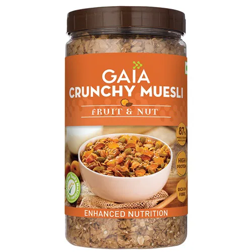 Gaia Crunchy Muesli fruit & Nut Jar 1kg