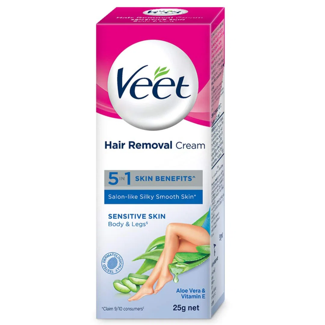 Veet Silk & Fresh Hair Removal Cream, Sensitive Skin - 50 g