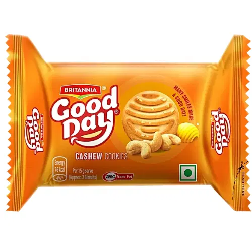Britannia Good Day Cashew Cookies - Crunchy, 52.5 g