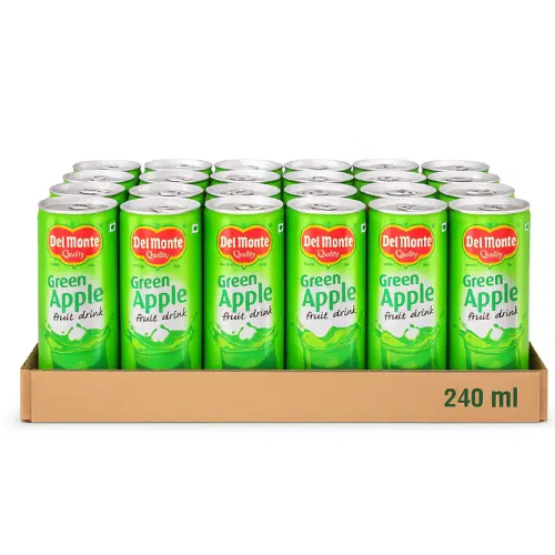Del Monte Green Apple, Crate Of 24 Tins -240ml