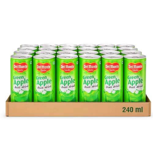 Del Monte Green Apple, Crate Of 24 Tins -240ml