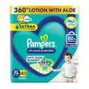 Pampers All Round Protection Pants Style Baby Diapers, Extra Large size (XL) 40 Count, 12-17 kg (FREE 8 PC INSIDE) – image 1