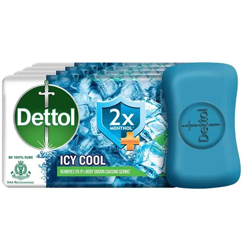 Dettol Icy Cool Body Soap 4units 150gm Each