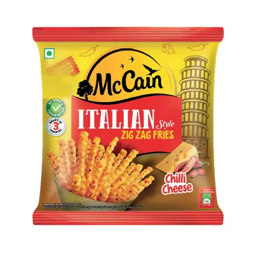 Mccain Italian Style Zig Zag Fries Chilli Cheese 325gm