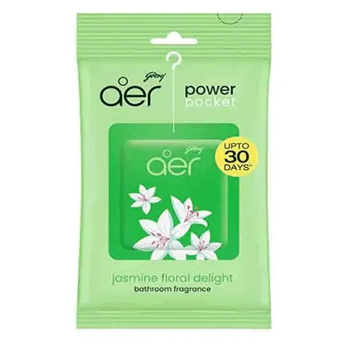 Godrej Aer Power Pocket Bathroom Fragrance - Jasmine Floral Delight