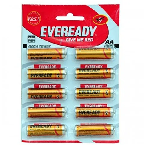 Eveready Czn Battery Gold AA, Pack Of 10