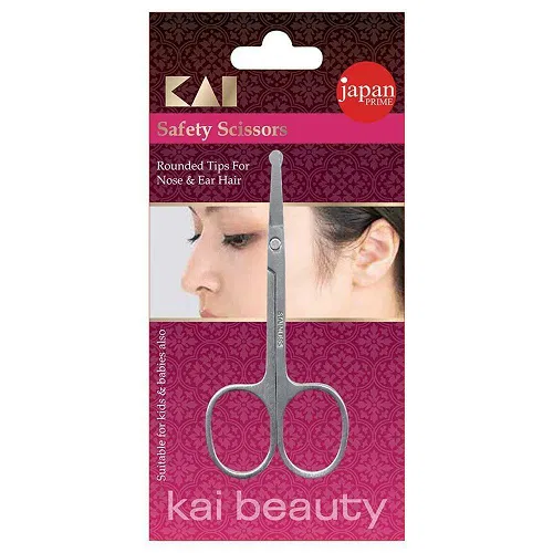 Kai Safety Scissors - Rounded Tips For Nose & Ear Hair
