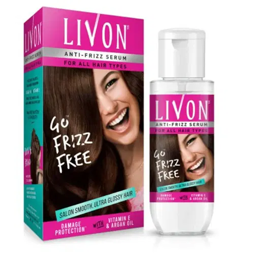 Livon Anti-Frizz Serum For All Hair Types 45ml