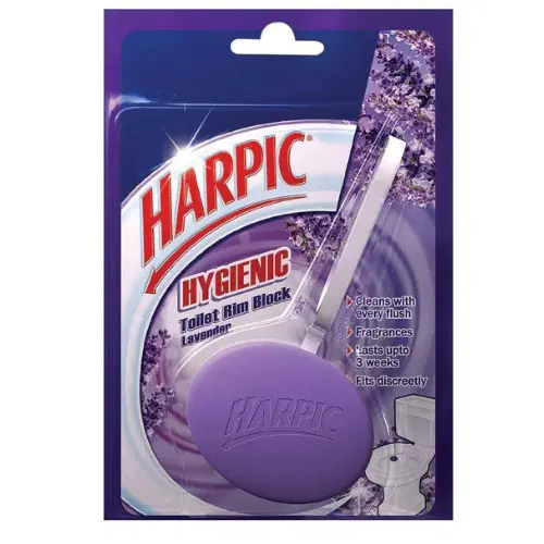 Harpic Hygienic Toilet Cleaner Rim Block, Lavender - 26 g | India's # 1 Toilet Cleaner