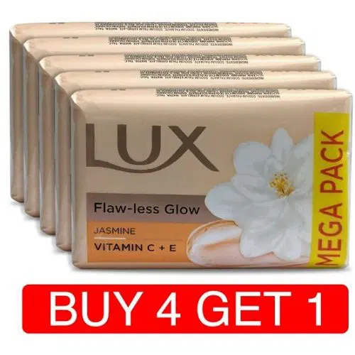 LUX Flaw-Less Glow Jasmine Vitamin C+E Bathing Soap 41gm