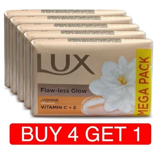 LUX Flaw-Less Glow Jasmine Vitamin C+E Bathing Soap 41gm
