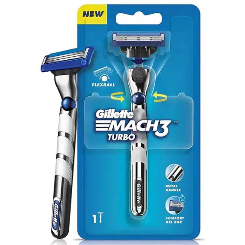 Gillette Mach3 Turbo Comfort Shaving Razor For Men