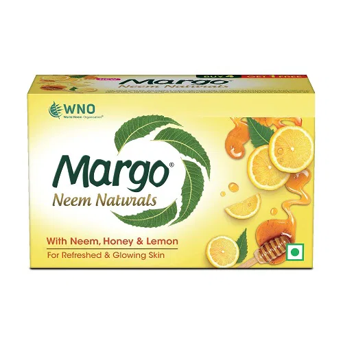 Margo Neem Naturals, Soap, With Neem, Honey & lemon