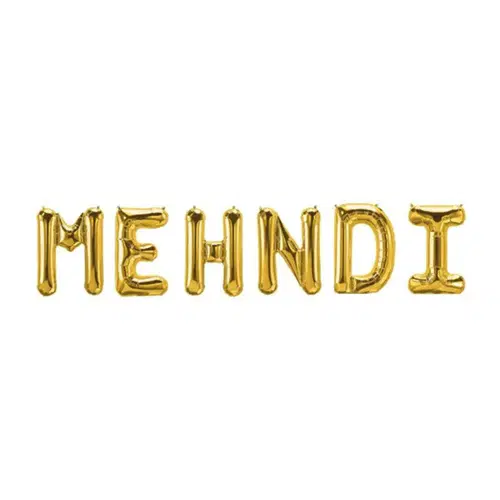 Mehandi Foil Ballon Imported