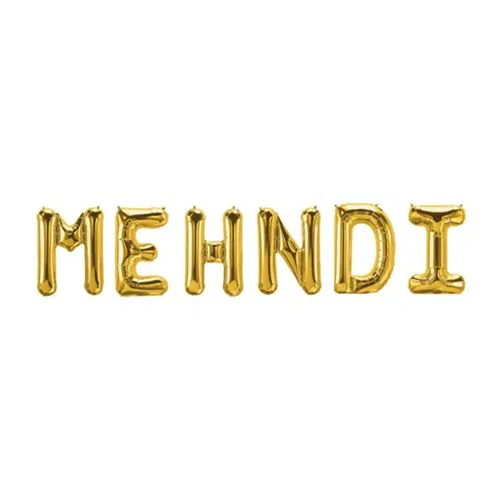 Mehandi Foil Ballon Imported