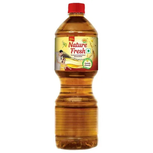 Nature Fresh Kachi Ghani Mustard Oil, Bottle -500ml