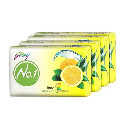 Godrej No.1 Lime & Aloe Vera Soap Bundle  - Pack of 4+1
