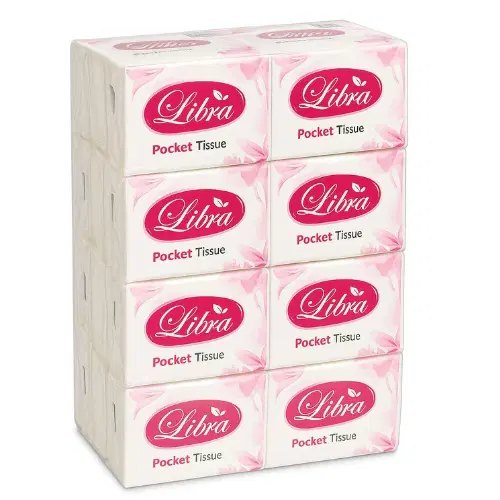 Libra Pocket Tissues 10 Pulls 3 Ply - Pack of 10