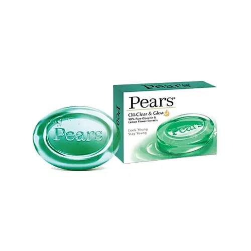 Pears Oil-Clear Glow 98% Pure Glycerin & Lemon Flower Extracts Bathing Bar 75gm