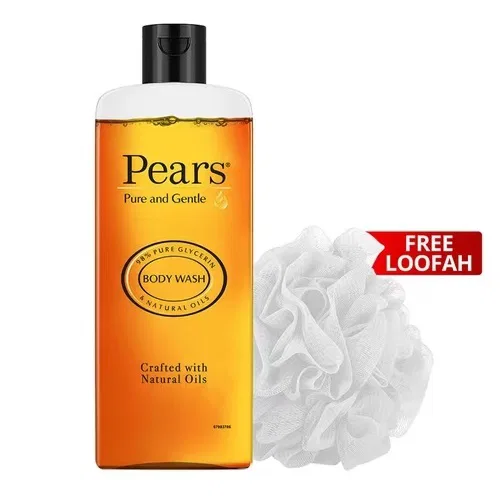 Pears Pure & Gentle Pure Body Wash (Free Lofah)
