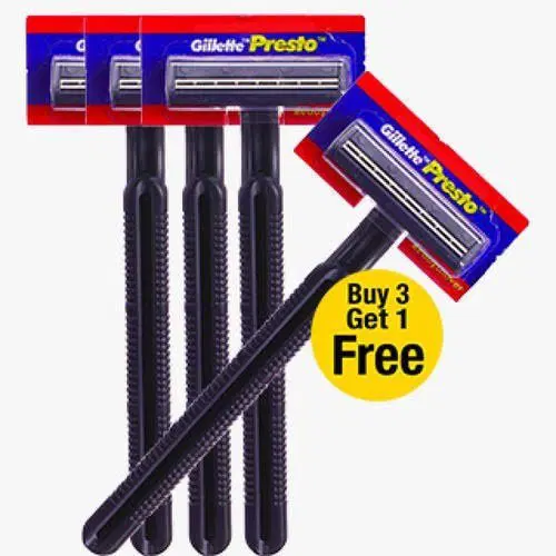 Gillette Presto Ready Shave BUY 3 GET 1 FREE
