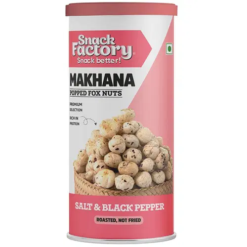 Snack Factory Makhana Popped Fox Nuts - 80gm Jar
